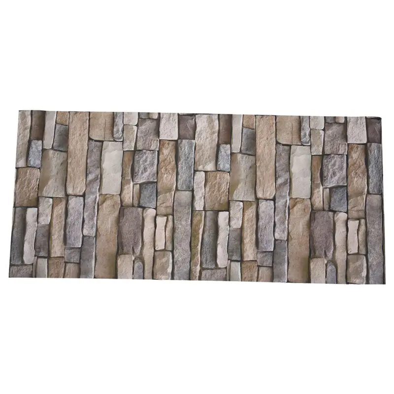 3D каменная стена виниловая природа тиснение рулон кирпичные обои ТВ фон стикер