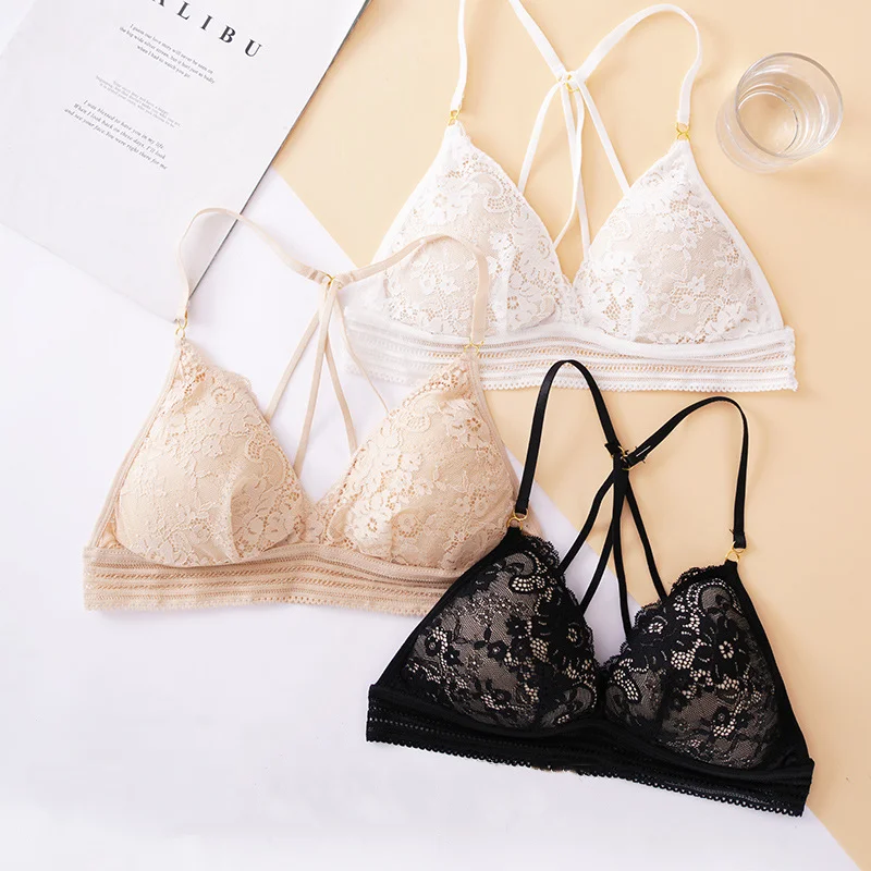 2020 французский стиль сексуальный бюстгальтер без косточек бесшовные