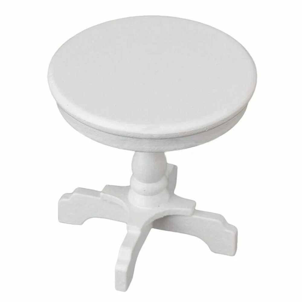 Деревянная мебель для кукольного домика миниатюрный круглый стол кухня