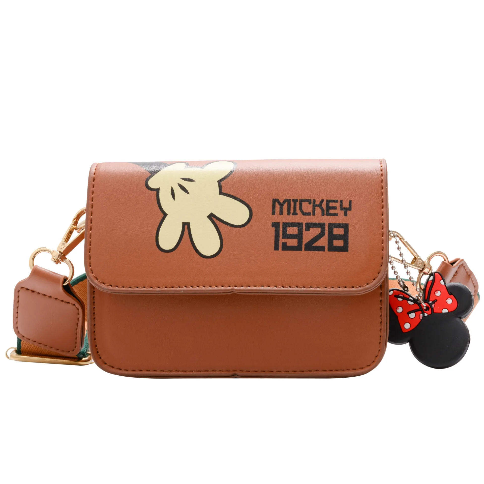 

Disney cartoon new girls wide shoulder strap accessories messenger bag fashion all-match single shoulder coin storage bag