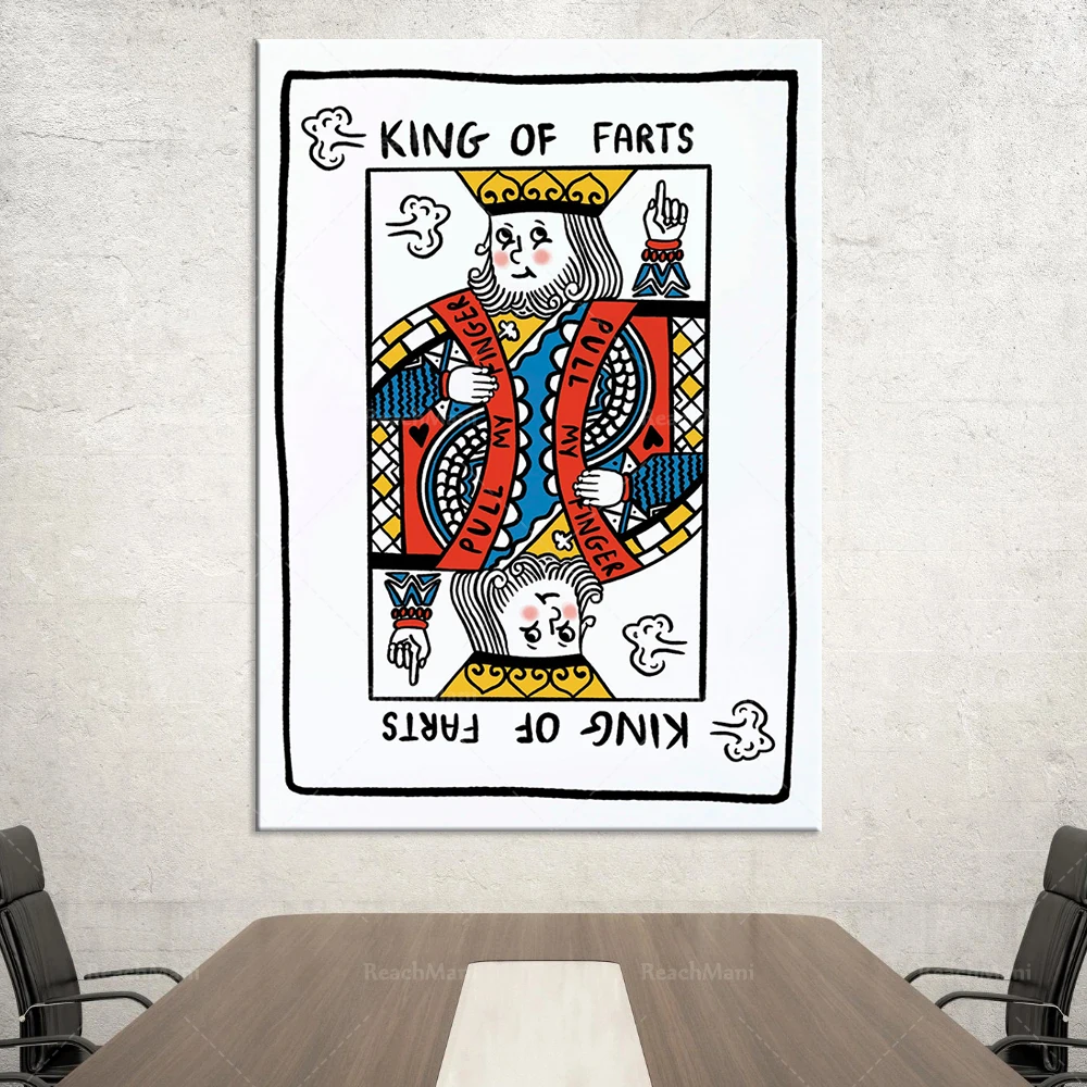 

Abstract playing cards canvas painted on the wall posters and printed art pictures for club bar restaurant decoration