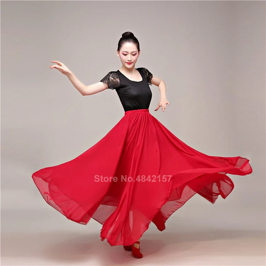 Роскошные шифоновые женские костюмы для танца живота Цыганская юбка испанского