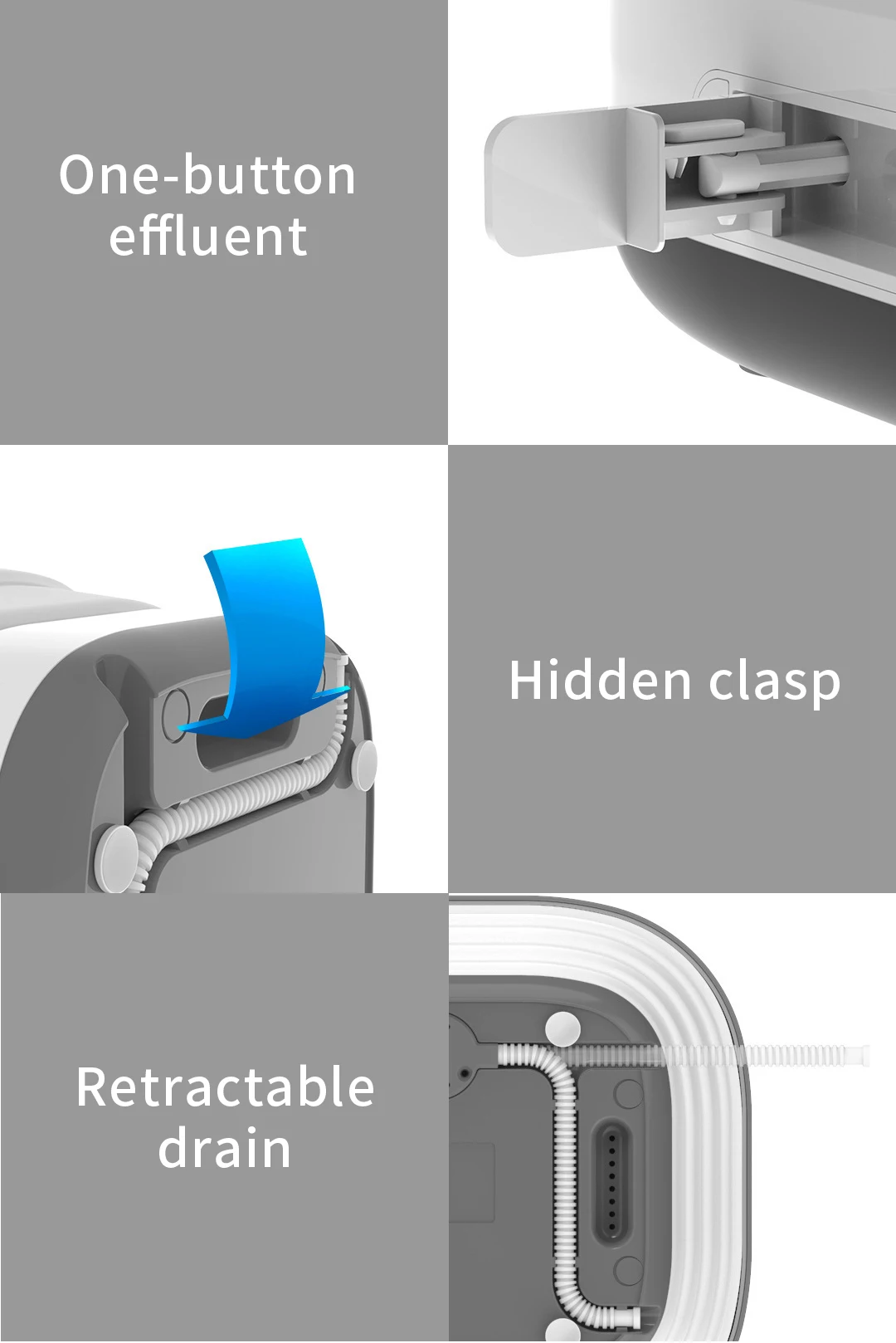 YUEWO Underwear washing and cleaning machine Mini automatic and convenient folding travel business clothes washing machine