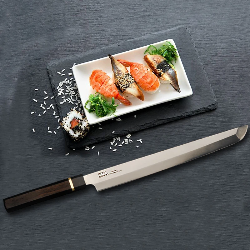 Кухонный нож для суши и сашими 12 дюймов немецкий из нержавеющей стали 1 4116 острые