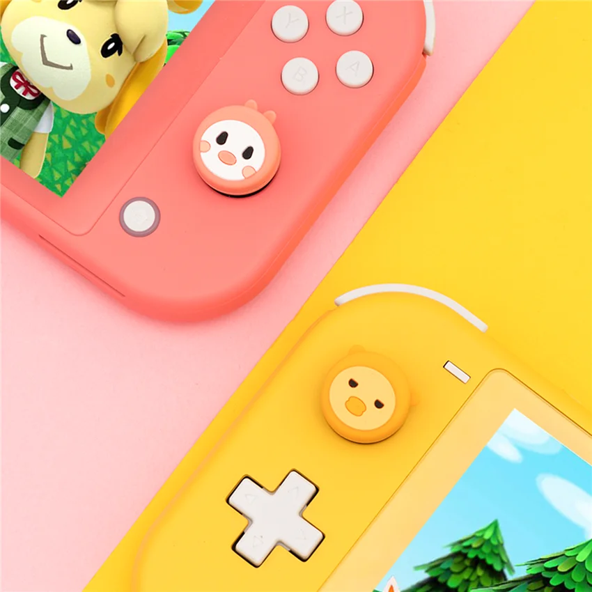 Колпачки для джойстика Nintendo Switch Joycon 4 шт. + 1 мультяшная Пылезащитная заглушка Joy