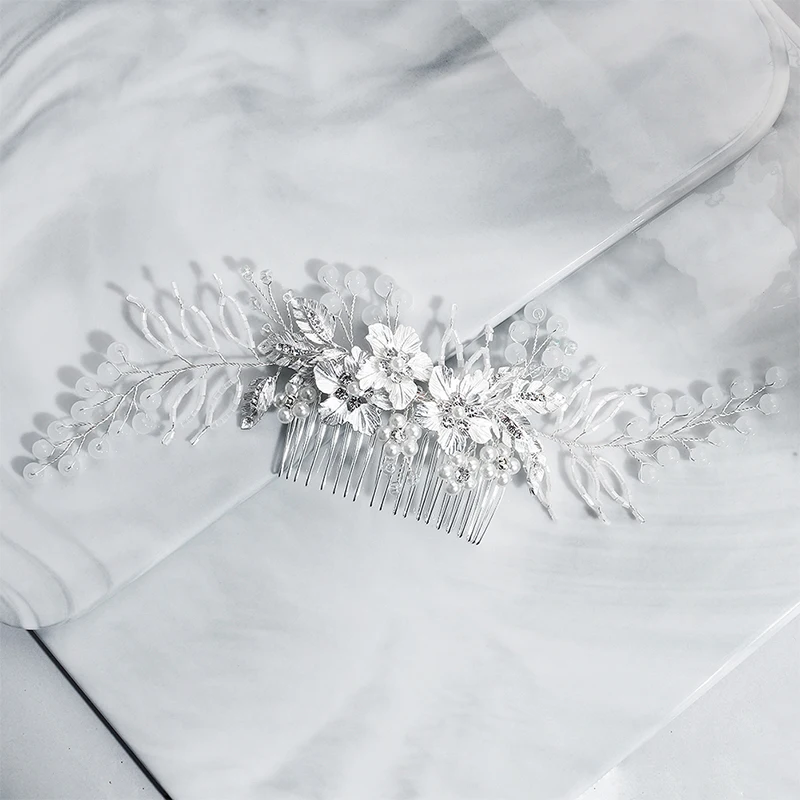 Классическая Свадебная расческа Miallo для волос с цветами свадебные украшения