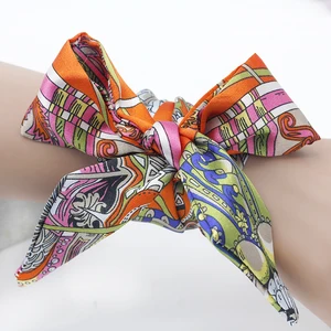 Женские тканевые ленты для часов Shsby, шелковый шарф для девушек, сумка для волос с украшением из ленты, браслет с ручкой для сумки NO 3