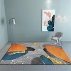 Красивый фланелевый золотистый ковер для гостиной в скандинавском стиле для детской кухни, большой коврик для пола, большие коврики