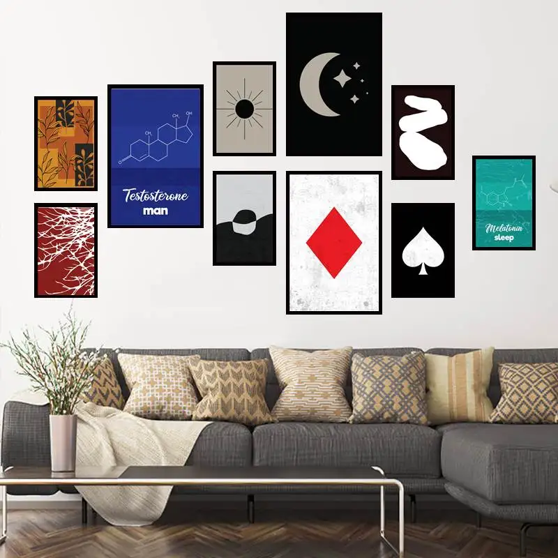 

Sleep Wall Art Melatonin Typography Chemistry Teacher Gift Bedroom Canvas Wall Art for Bedroom Home Decorations