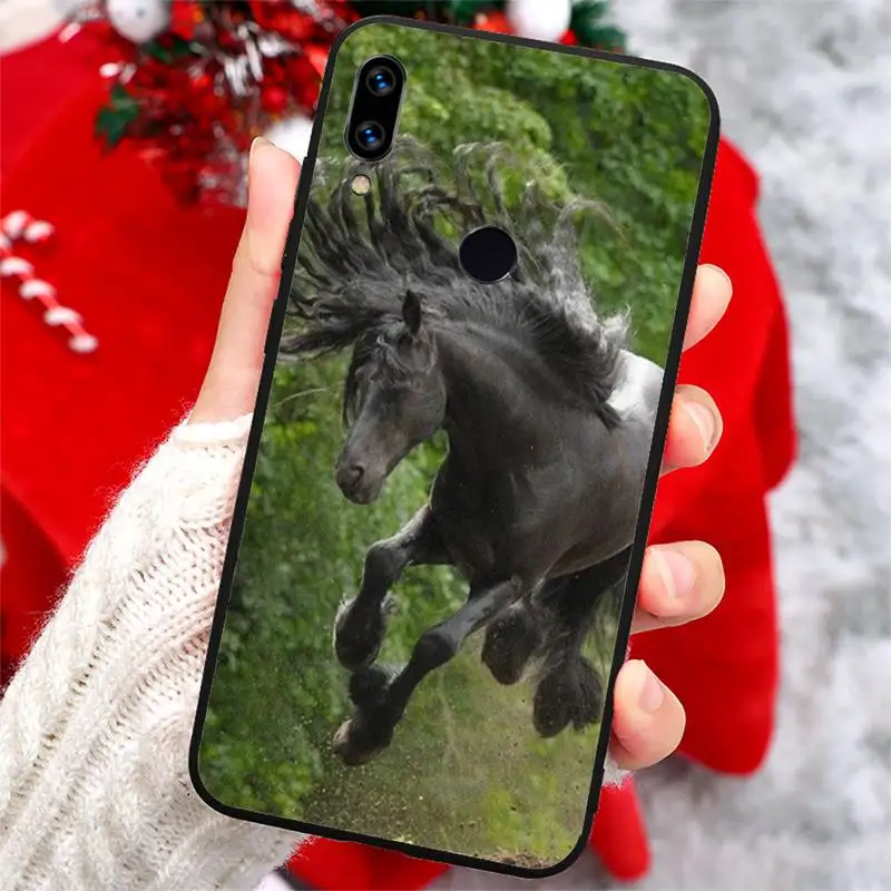 

Running horse Animal aesthetics Phone Case For Xiaomi Redmi note 7 8 9 t k30 max3 9 s 10 pro lite