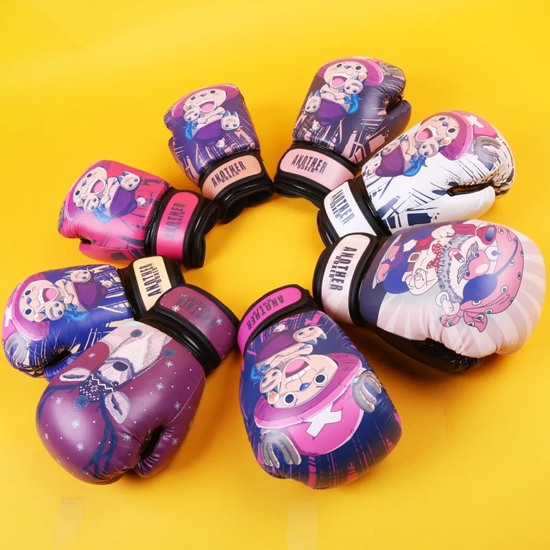 

Children Boxing Gloves Anime One Piece Chopper Protector Gloves Kids Sanda Karate Sandbag Taekwondo Mitts S2309
