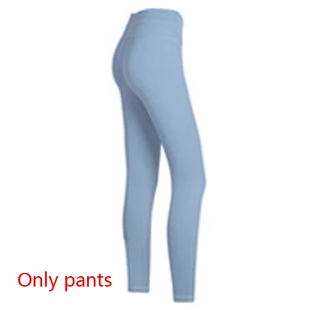 Blue pants 2 предмета Для женщин спортивные костюмы одежда для фитнеса, тренажерного зала бесшовные Высокая Талия Леггинсы спортивный пуш-ап бюстгальтер одежда для йоги комплект Женская спортивная одежда - Цвет: Blue pants
