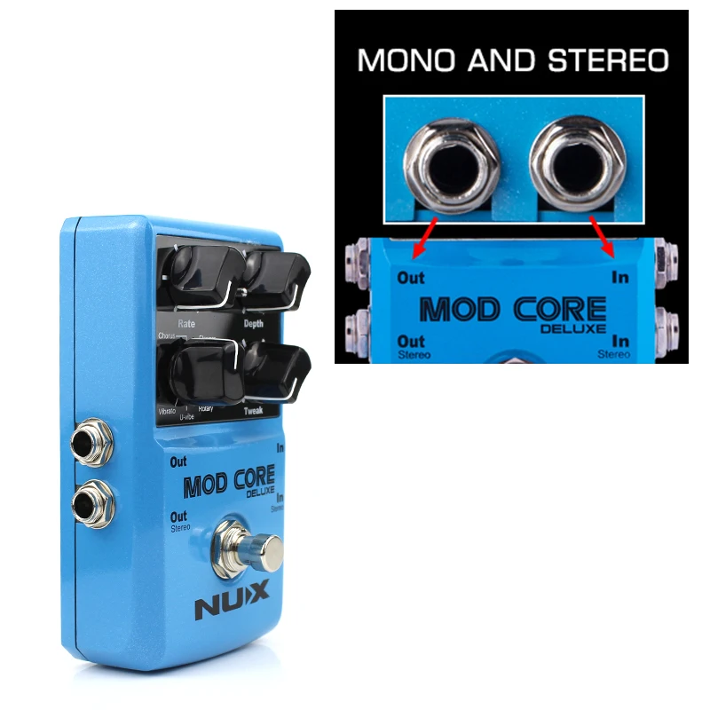 nux mod core deluxe digital peripherie wirkung pedal 8 modulation peripherie mit ton lock für elektrische gitarre zubehör free global shippi