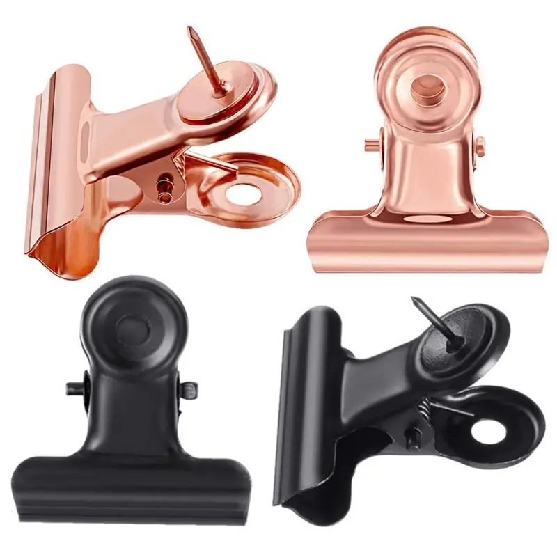 

Зажимы для булавок, зажимы для бульдога с большими штампами для школы, рисунки на пробковой доске, фото, документы на доске объявлений