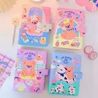 Корейский Медведь Milkjoy, блокноты формата A6, милые журналы для девочек, дневники, блокноты, ежедневные блокноты для детей