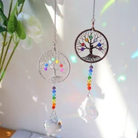 1pc crystals wind chime prism sun catchers handmade jewellery garden hanging pendant rainbow chaser ornament window home decor