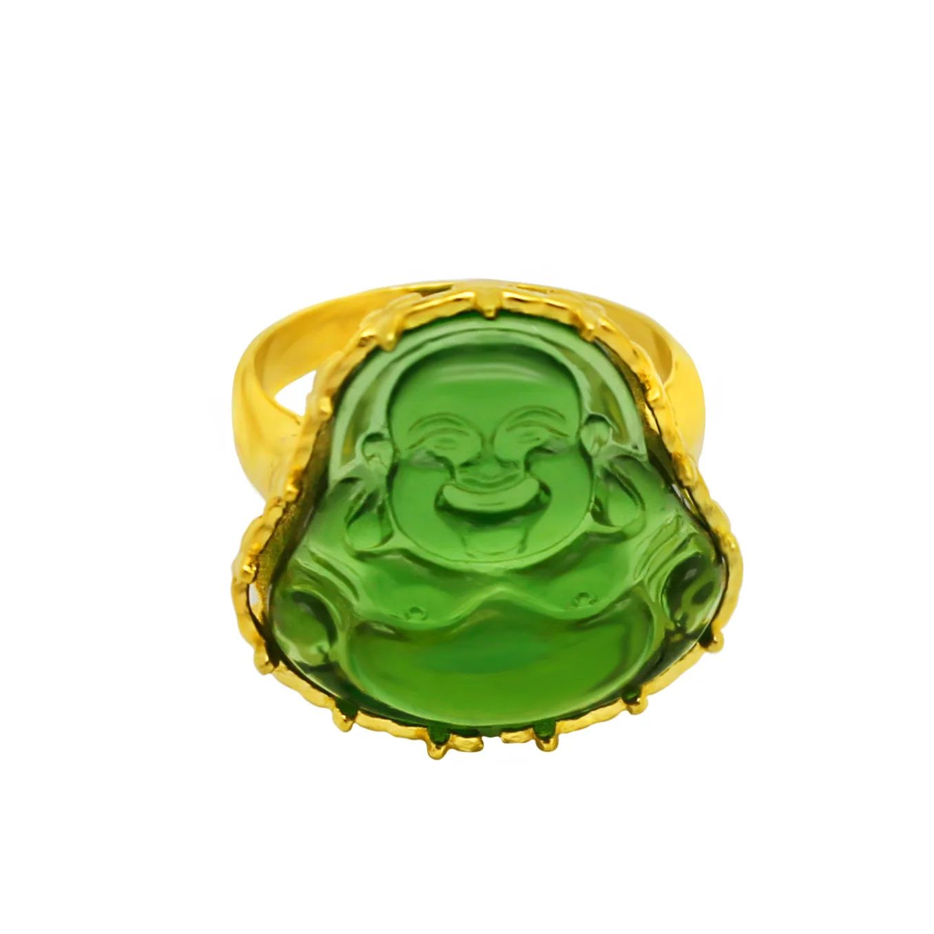 

New 2022 Buddha Rings For Women Stainless Steel Ring Big Belly Maitreya Buddha Pendant Ring Couple Jewelry Birthday Gift