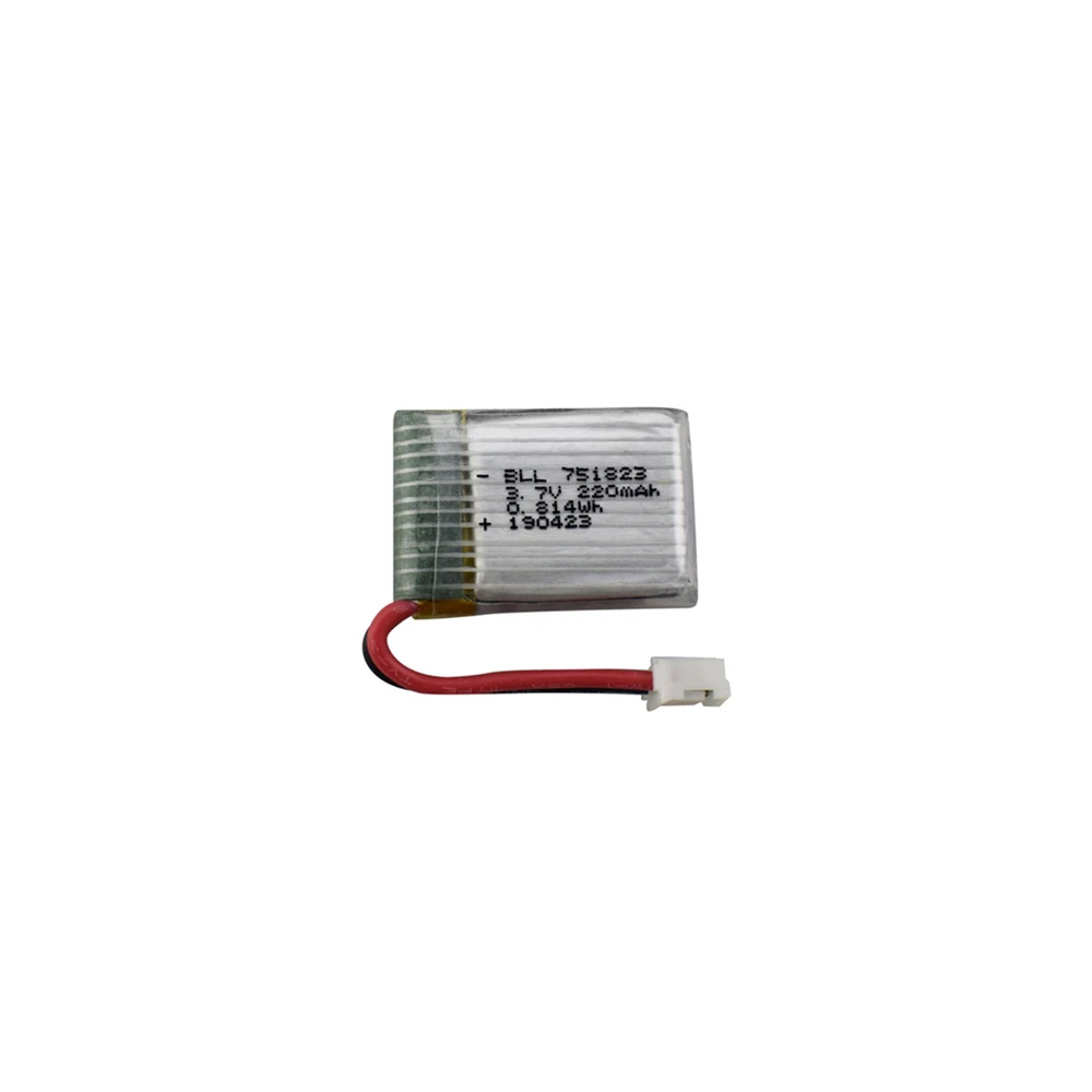 3,7 V 220 мА/ч, Батарея с Зарядное устройство для E010 NH010 F36 H36 T36 LIPO Батарея для HS210 GD65A AT-66 751823 - Цвет: Синий
