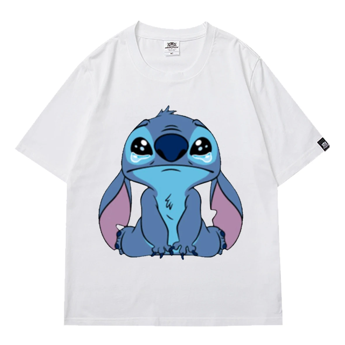 

Stitch Womens T Shirt Girl Harajuku Street Short Sleeve Anime T-Shirt Girls Cartoon Cute Casual Women's Oversized T-shirt Tops