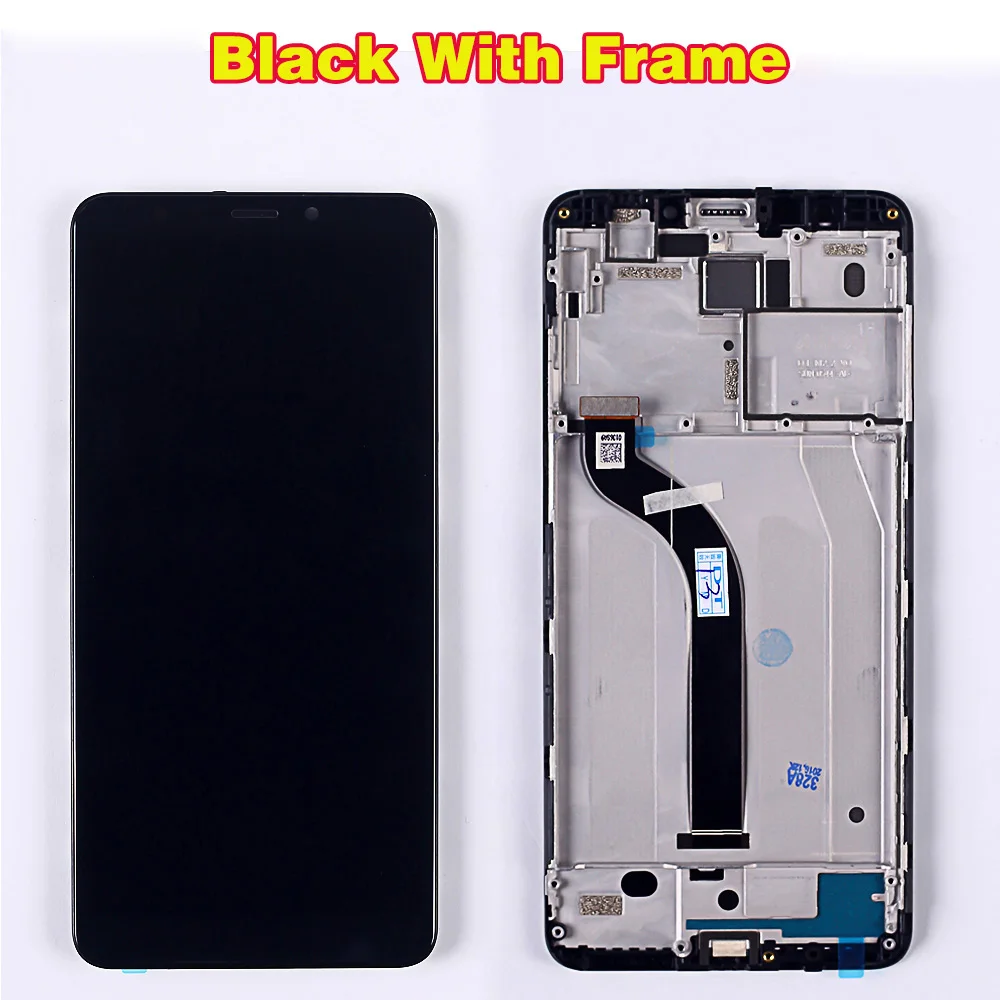 Black with Frame AAA 5,7 дюймовый ЖК-дисплей для XiaoMi Redmi 5 дигитайзер в сборе рамка сенсорный экран с олеофобным покрытием+ 10 мультитач - Цвет: Black with Frame
