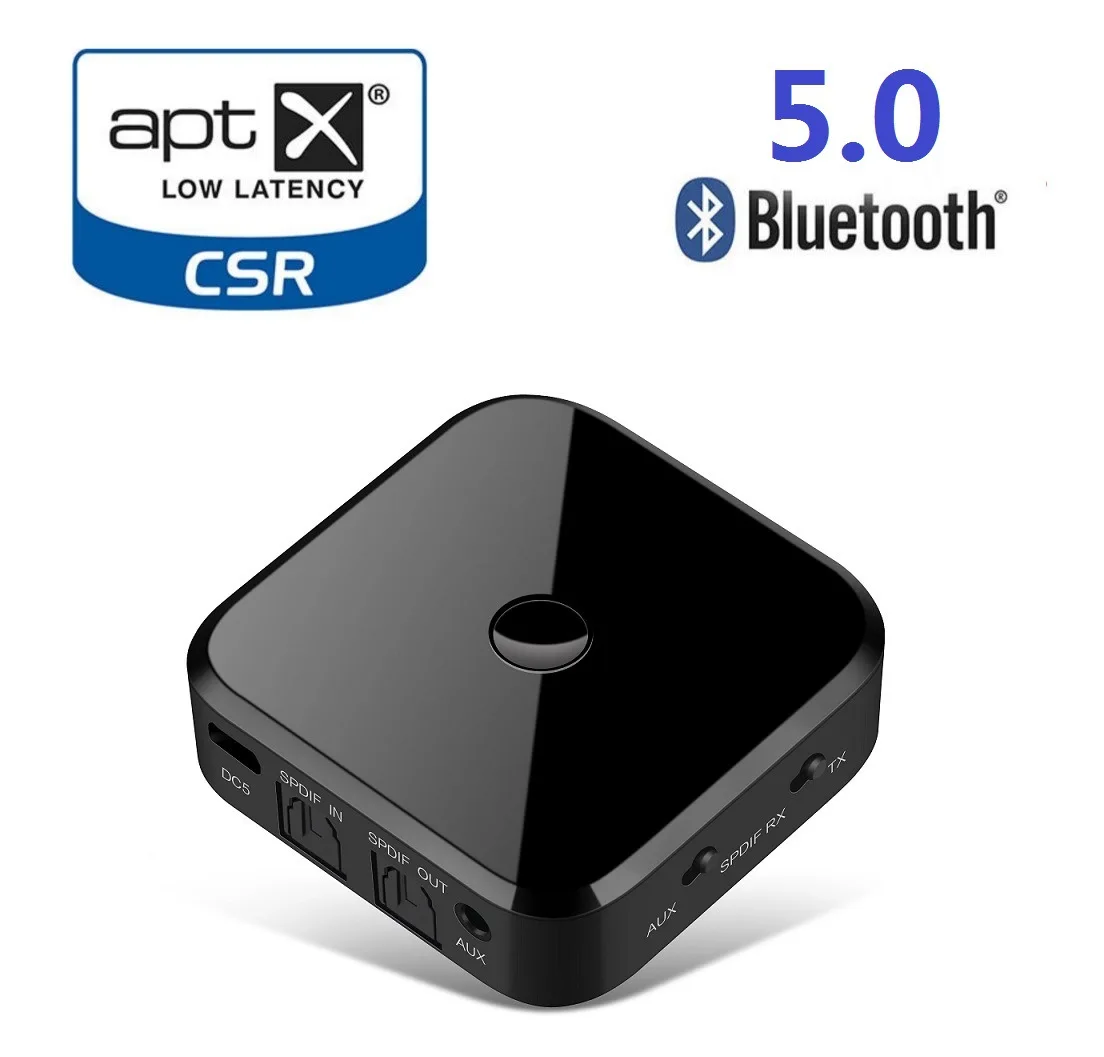 TX16 Bluetooth 5 0 HD аудио передатчик приемник поддерживает 3 мм AUX SPDIF цифровой для ПК ТВ