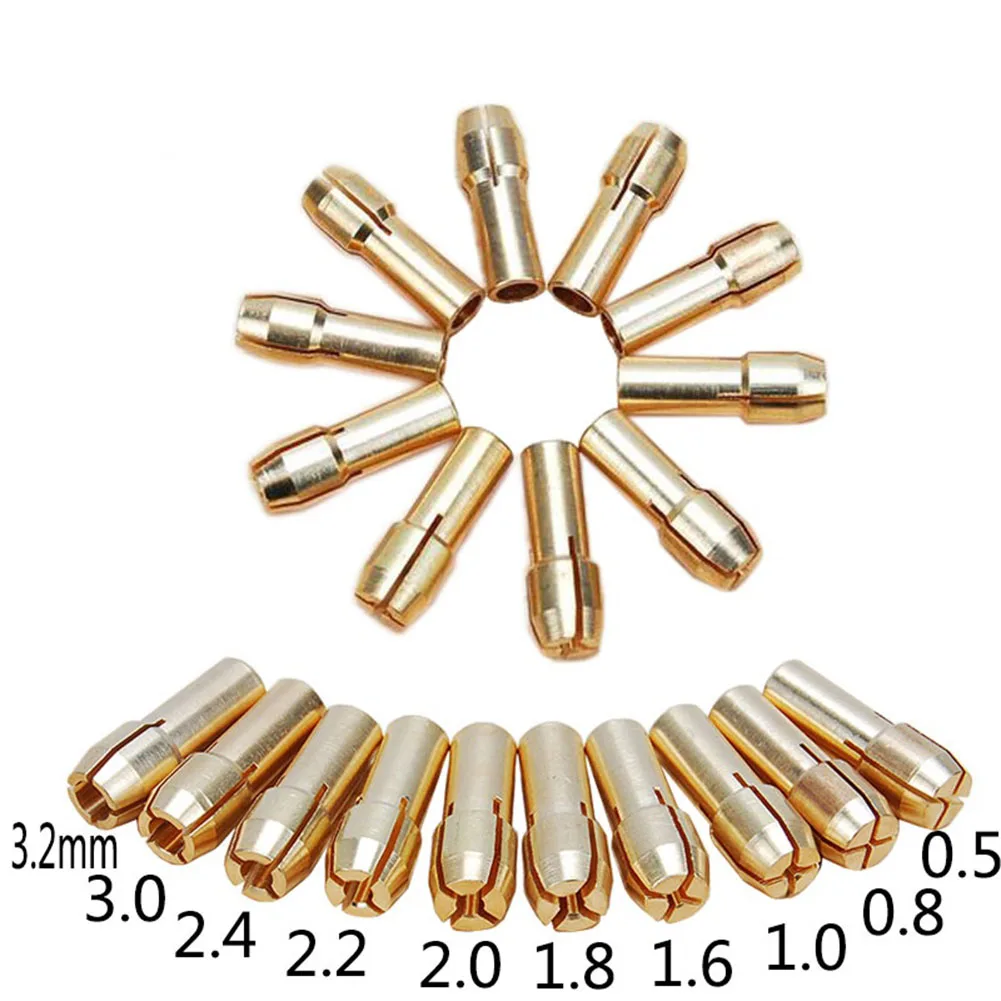

10pcs Electric grinder chuck 4.2mm 0.5-3.2mm Mini Grinder Copper Chuck