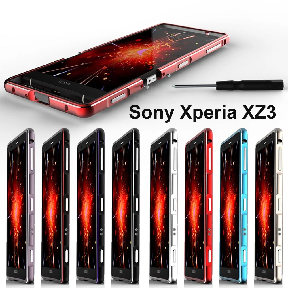 Чехол для Sony Xperia XZ3 оригинальный глянцевый металлический корпус из алюминиевого