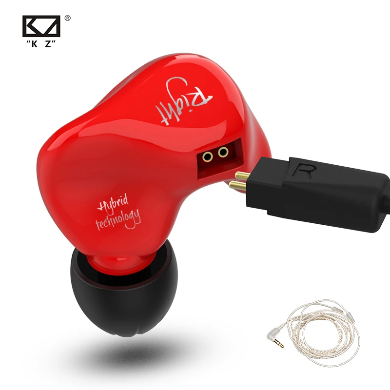 CCA KZ Zs4 наушники гарнитура серебряный кабель арматура монитор драйвера для