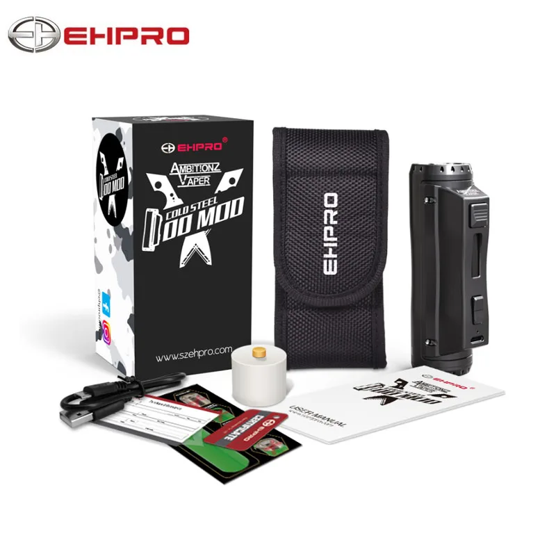 Мод электронных сигарет Ehpro Cold Steel 100 120 Вт TC Box Mod 0 0018 S ультратонкая скорость обжига