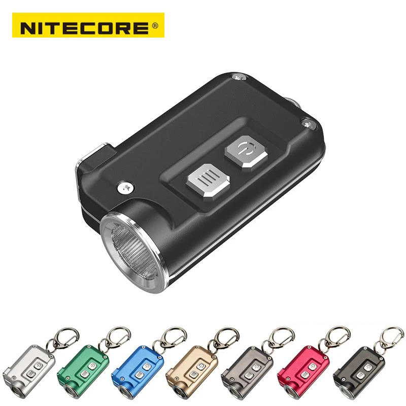 Nitecore TINI SS USB Перезаряжаемый StaNitecore 380 люмен микро зарядка мини металлический