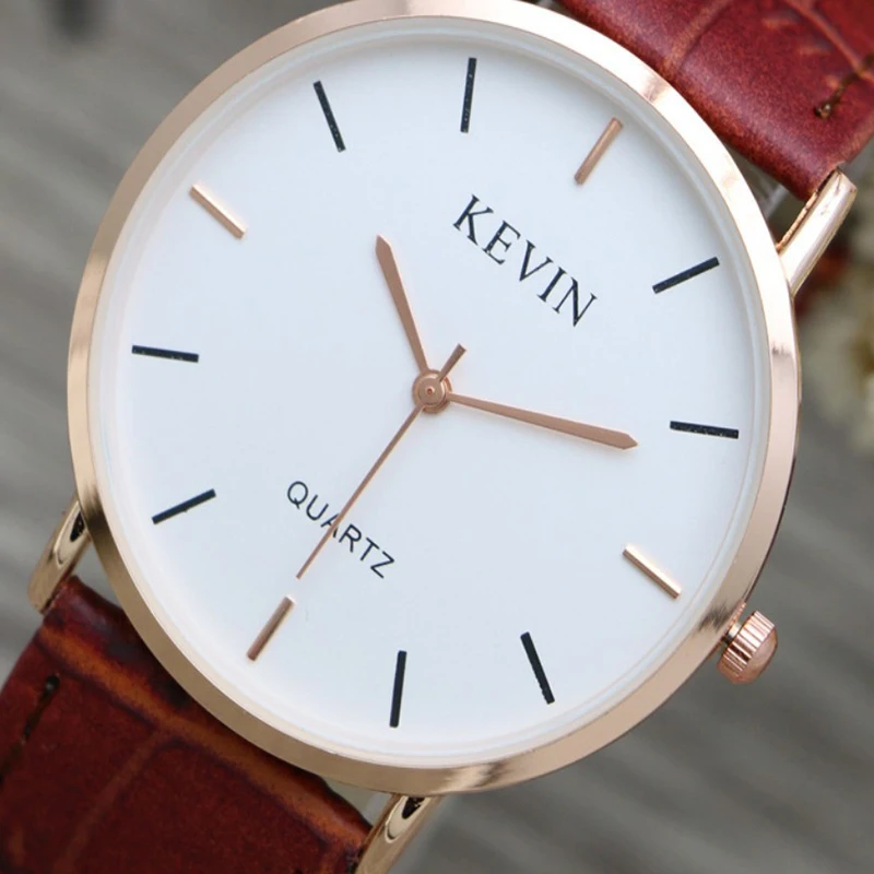 

Couple Pair Watch Fashion Simple Bar Scale 27MM 38MM Ultra-thin Dial Fashion All-match Couple Quartz Watch Multi-color Optional