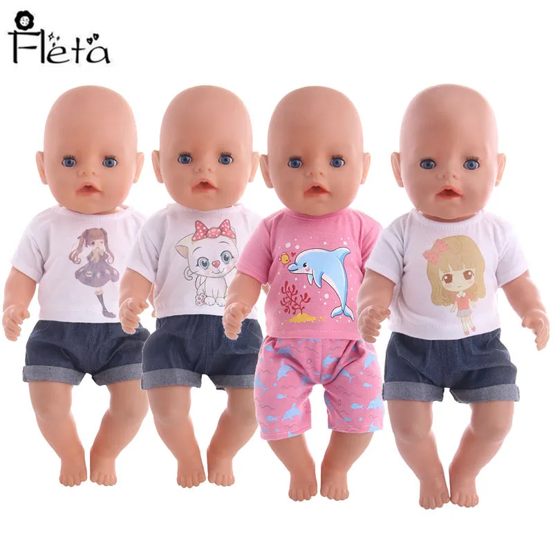 2 комплекта милая кукла в пижаме Аксессуары Одежда Платье для 18 дюймовой девушки