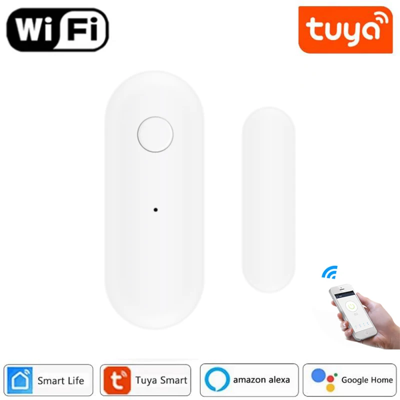 

Tuya Smartlife WiFi Door Sensor Door Open Detectors Security Protection Alarm System smart Home Security Alert Security Alarm