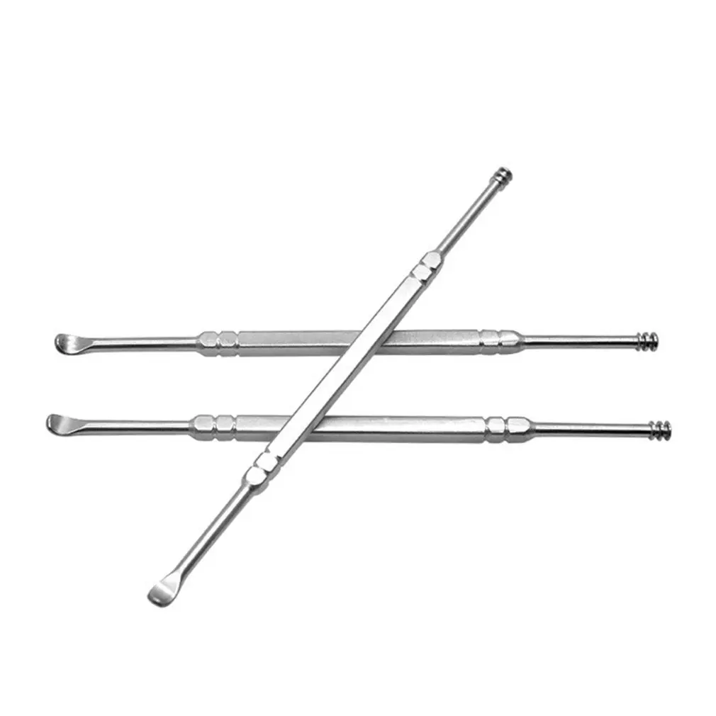 

Stainless Steel Double Head Ear Scoop Spiral Ear Digging Metal Ear Cleaning Tool