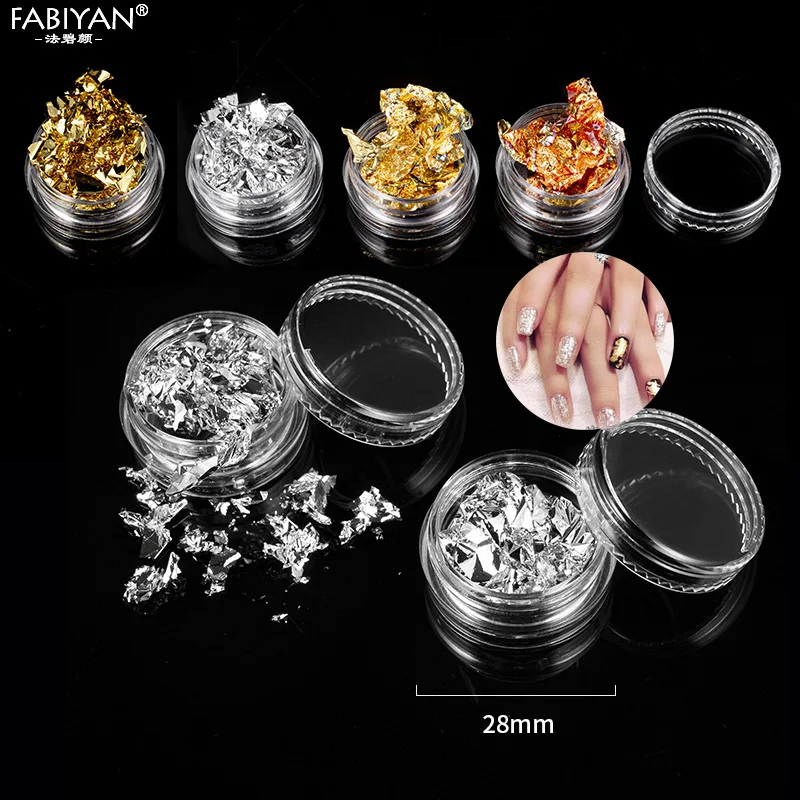 3/12 коробок золотые серебряные медные блестящие фольги для дизайна ногтей чипы