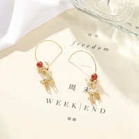 2021 elk earrings personalized network red european and american ins wind earrings versatile temperament and fashion