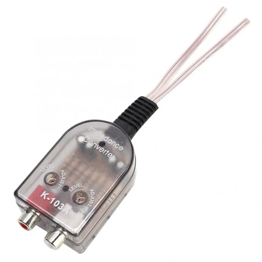 Автомобильный стерео Регулируемый динамик высокого до низкого гнезда линия RCA