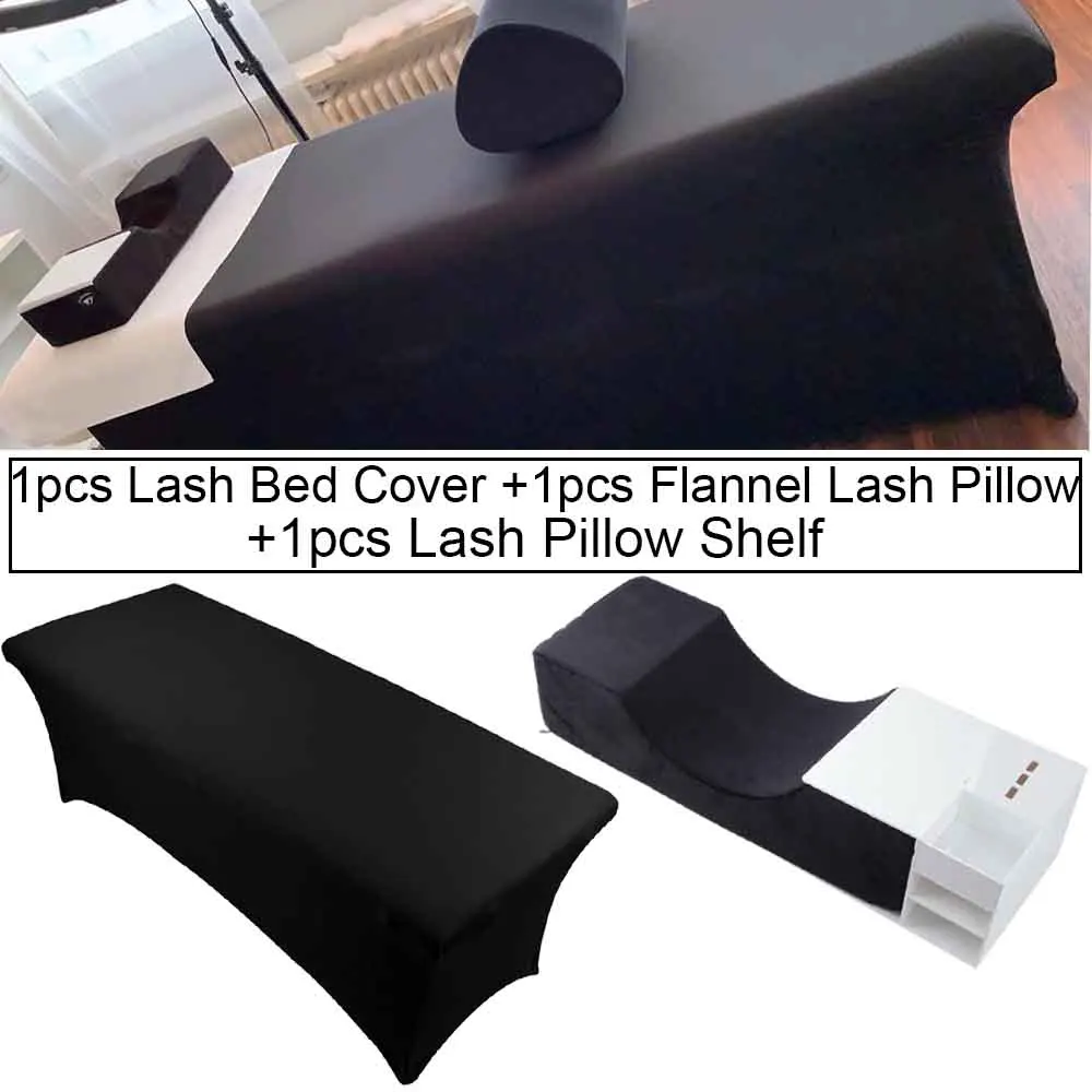

Faux Leather Lash Pillow for Eyelash Extensions Grafting Tools and Elastic Lash Bed Cover Sheet For Grafting Eyelash Curve Salon