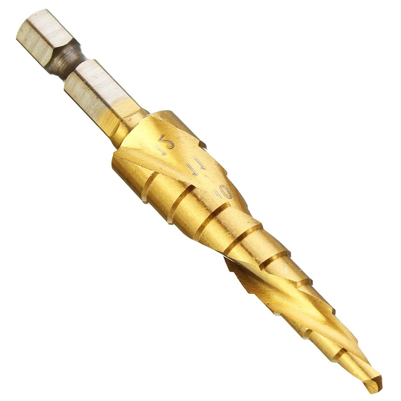 

1Set 3Pcs 4-12/20/32mm HSS Spiral Grooved Center Drill Bit Solid Carbide Mini Drill Accessories Titanium Step Cone Drill Bit