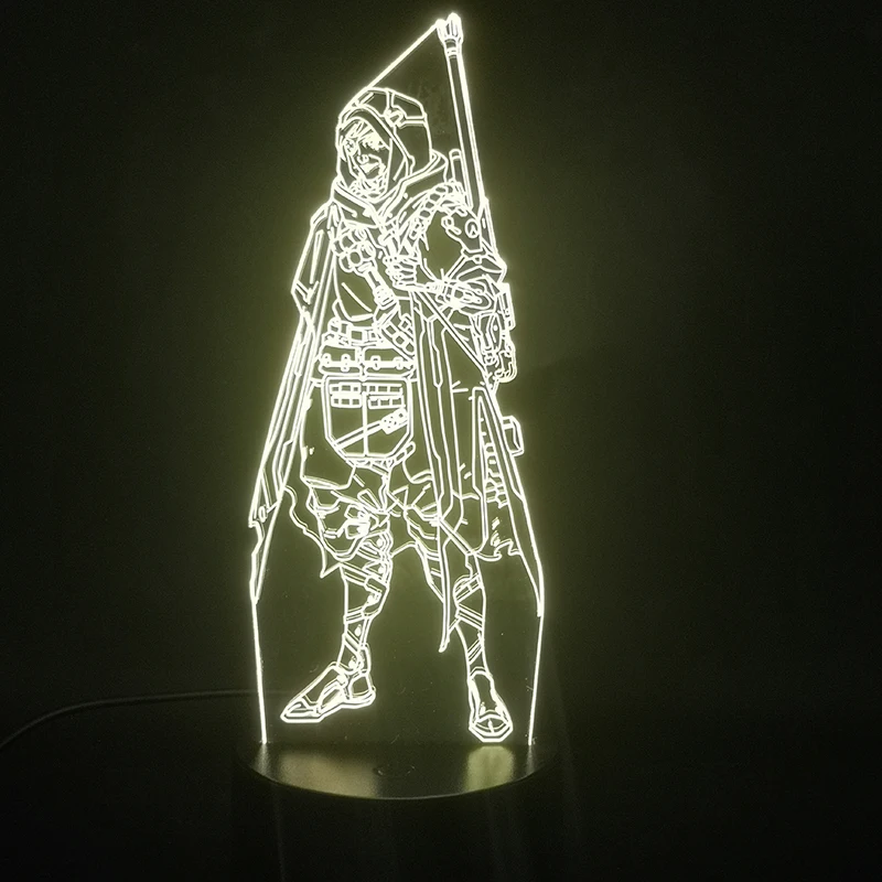 Светодиодная 3d-подсветка для игр Overwatch фигурка Аны ночсветильник изменение цвета