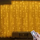 Рождественская гирлянда-занавес, рождественские украшения для дома рождественские украшения, подарки на новый год 2022, новый год 2021