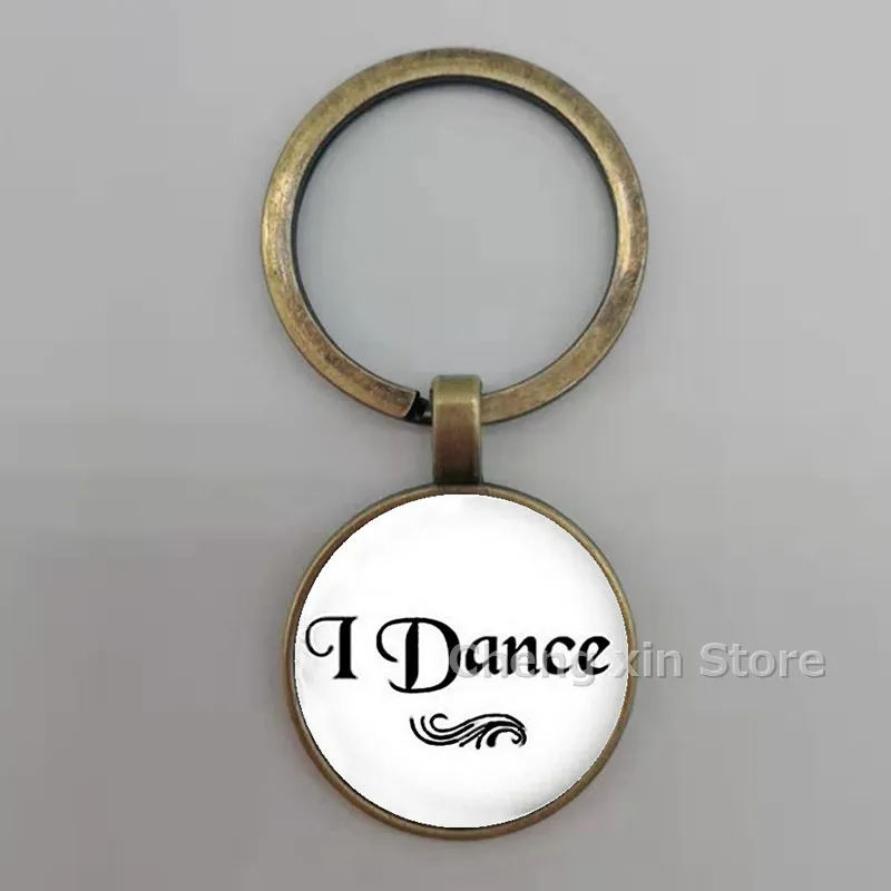 2020 Модный классический брелок с подвеской танцевальной девушки круглый