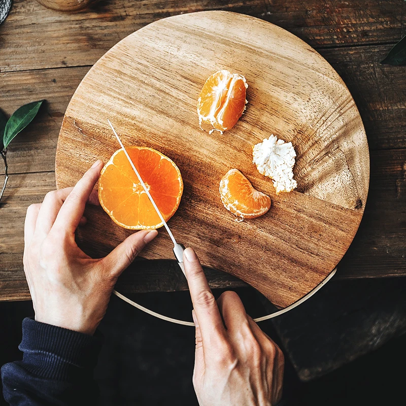 Новинка Разделочные Блоки из акации кухонная деревянная пищевая тарелка