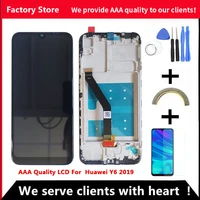 10 touch aaa quality lcd for huawei y6 2019 lcd with frame display screen for huawei y6 2019 screen mrd lx1f lx1 lx2 lx3 l21 l22