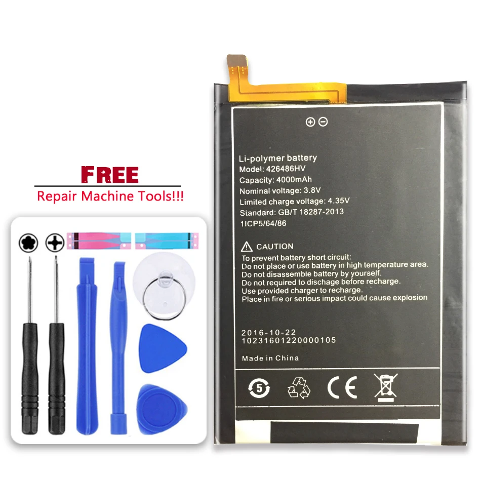 

Replacement 426486HV Battery 4000mAh For Umi Plus E Smart Phone