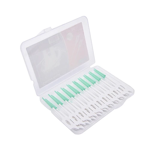 

20Pcs/Set Hot Interdental Brush Picks Dental Hygiene Instruments Soft Rubber Elasticity Tooth Picks Teeth Stick escova dental