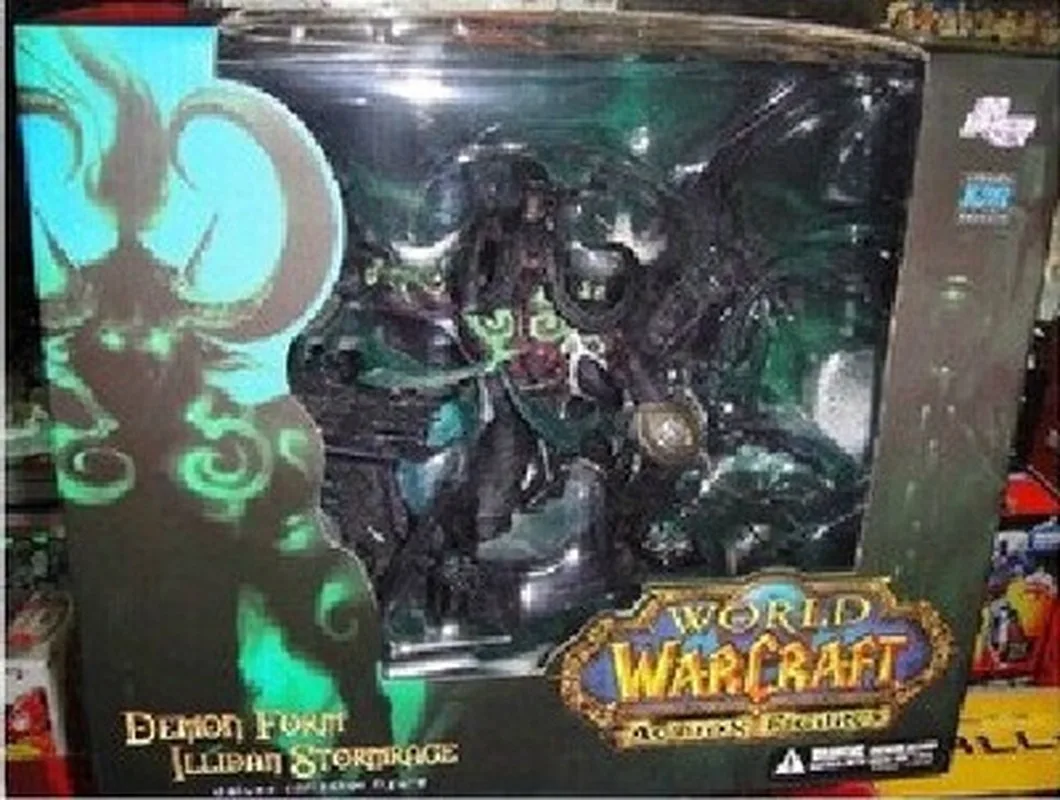 

Wow Demon Hunter Action Figure DC Unlimited Series 5 13 inch Deluxe Boxed Demon illidan Stormrage WOW PVC Figure Toy 30cm