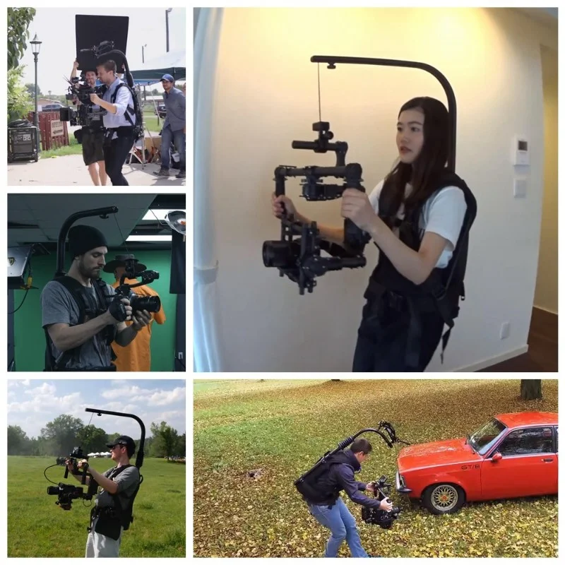 video serene camera gimbal rig support backpack vest for dji ronin m zhiyun weebill lab moza air x 3 axis gimbal free global shipping