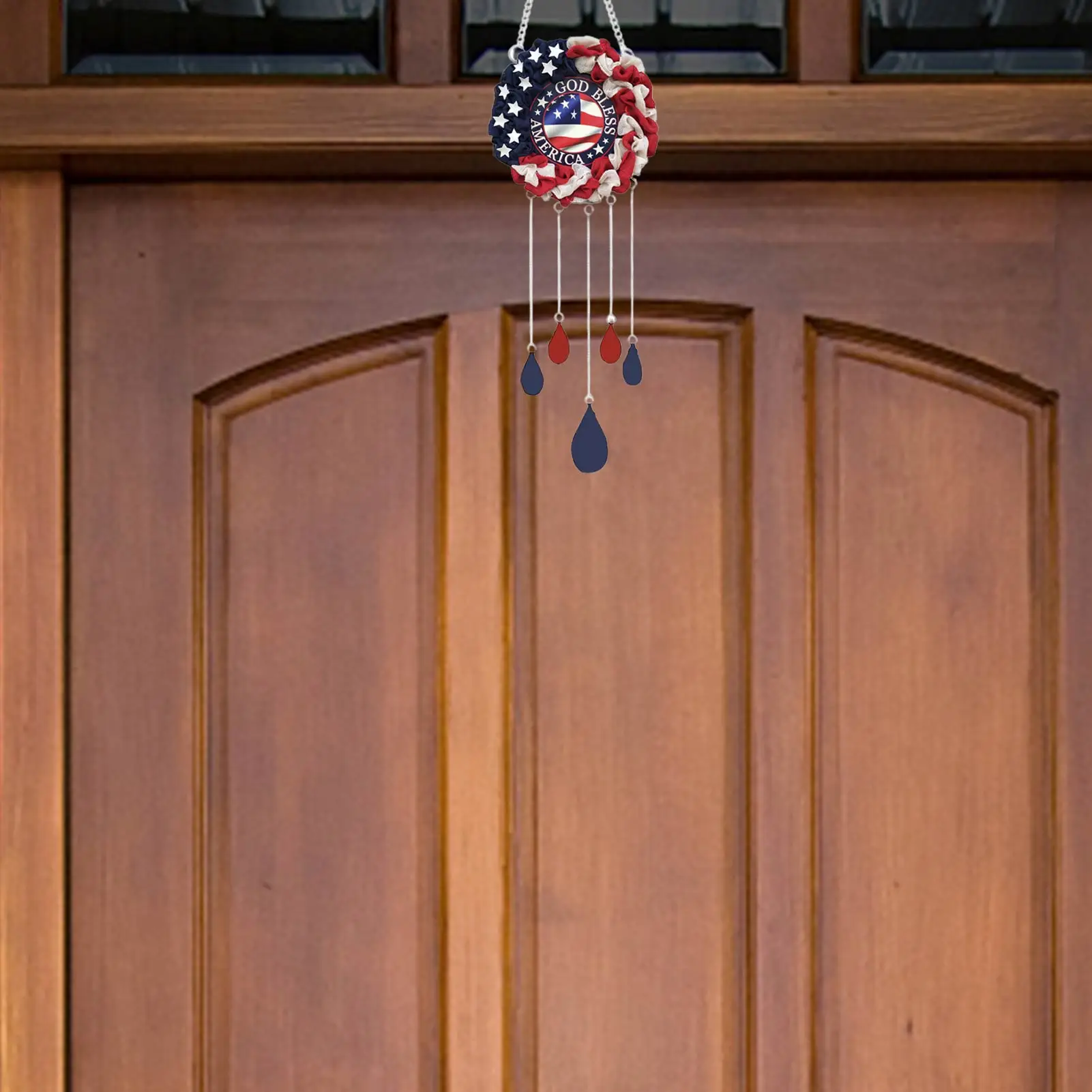 

Wind chime Independence Day Wind Chimes United States National Day Decorations Door Hanging Ornaments Sunflower Windchime