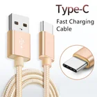 USB-кабель для зарядки аккумуляторов, а, Тип C, нейлоновый кабель для Samsung S20, S10, S9, S8, Huawei P40, P30, P20 Pro, Redmi Note 8, 8T, 9, 9 S, шнур
